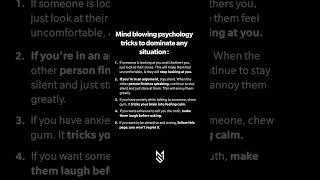 Dominate any situation using mind-blowing psychology tricks #shorts #fyp