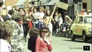 Topsham in 1979. A Blue Peter film about mud football