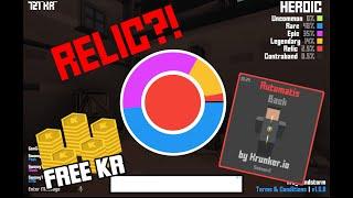 Krunker RELIC on the First Spin! (Back Item!)