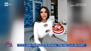 Totti, il flirt con la giornalista Jacobelli - La Vita in Diretta 24/10/2024