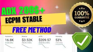 How to increase ADX Ecpm I How to maintain  Ecpm I How to stable  ADX Ecpm I High Ecpm trick