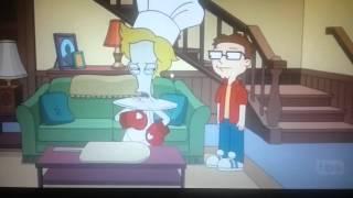 American Dad Roger Swallow a whole pizza! XD