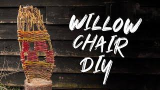 How to make a simple willow chair  |  How to weave a simple chair back