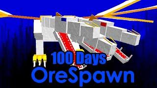 I Spent 100 Days in Minecraft Orespawn!