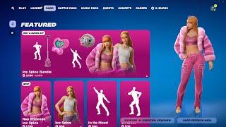 Ice Spice Bundle w/ EMOTES Fortnite Item Shop Showcase!