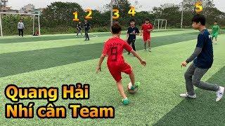 Thử Thách Bóng Đá sân 7 Quang Hải Nhí cân team đối đầu đội Real Madrid nhí Việt Nam