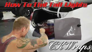 How to tint tail lights. Tinting tail lights with air release vinyl. By @ckwraps