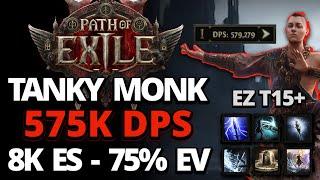 POE2 - ULTIMATE TANKY MONK DESTROYS ENDGAME - 575K DPS - T15+ - BUILD GUIDE/MOBALYTIC IN DESCRIPTION