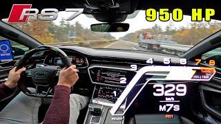 950HP AUDI RS7 C8 is YOUR WORST ENEMY on the AUTOBAHN!