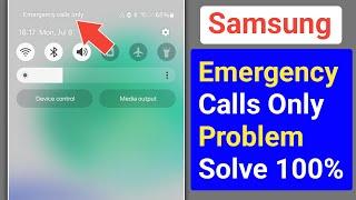 Samsung Emergency Calls Only Problem Solve | No Sim Card Emergency Calls Only Samsung Problem Fix