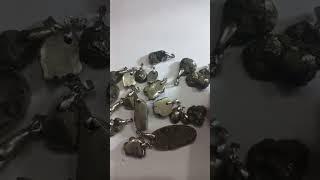 pyrite Pendants Natural Minerals Jewelry #crystalstone #gemstones #rocks #shortss