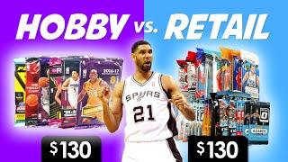 $130 Hobby vs. $130 Retail Basketball Packs  Which is Better This Month?