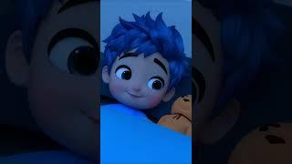 Ten in The Bed | Kids Songs & Nursery Rhymes | Baby Blue | Minibus #shorts #kids