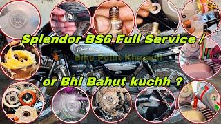 आज से पहले बाइक का ऐसा सर्विस कभी नही हुआ | Hero Splendor Plus bs6 full service details