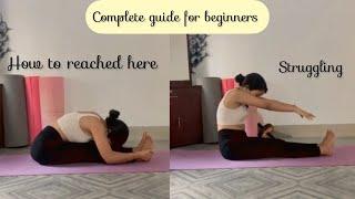 Beginners guide to paschimottanasana|| how to do seated forward fold