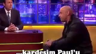 Vin diesel'in Paul Walker'ın Ölümü ile ilgili konuşuyor