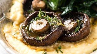 Garlic Butter Roasted Mushrooms