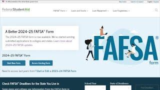 Issues with recent changes to new FAFSA forms