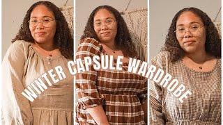 WINTER CAPSULE WARDROBE + PLUS SIZE MODEST CLOTHING + SUSTAINABLE WOMEN CLOTHING