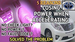 5 Reasons why your engine Loss Power When Accelerating ,How to fix a car losing power Toyota