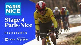 A THRILLING RIDE!  | Men's Stage 4 Paris-Nice 2025 Race Highlights | TNT Sports Cycling