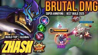 ZHASK BEST BUILD 2025 | BUILD TOP 1 GLOBAL ZHASK GAMEPLAY | MOBILE LEGENDS