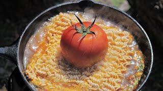 Tomato Ramen / Tomato Ramen / Camping, Cooking / Camping Cooking / Camping Meal