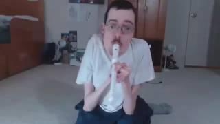 Flötenspieler Ricky Berwick