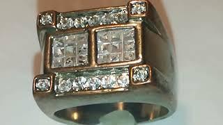 古董九连冠老切钻戒，2， Antique nine crown old cut diamond ring,