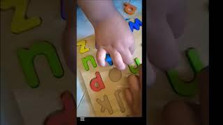 #Henza unpacks her New Alphabet wooden Puzzle, #Learn ABC in minutes with this puzzle,