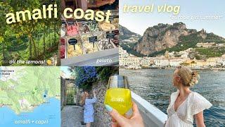 AMALFI COAST  | italy travel vlog, capri blue grotto kayak tour, + getting sick while abroad 