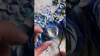 My First Blue Rose Sculpture painting || Sculpture art |#shorts #sculpture #sculptureart #viral #art