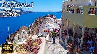 Santorini, Oia: Breathtaking Greek Island Views Walking Through Luxurious Village (4k 60fps) 2024 