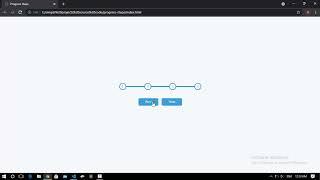 Progress steps animation using JavaScript