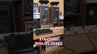 1990s Vintage CD Player PHILIPS CD482 - ETA 2474 Sound Test