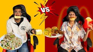 Cheap vs Expensive Food Challenge | Street Food vs McDonald's!