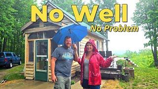 How We Collect Store and Use Rainwater at the Off Grid Cabin - Off Grid Water System