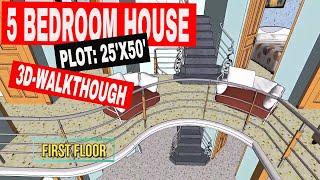 5 bedroom duplex house design | 5 bhk house design | 5 bedroom home design plans | series 4