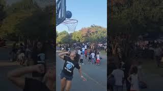 LC Women Basketball Team Lake Norman Community Engagement With Dunks