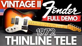 Fender Vintage II 1972 THINLINE TELECASTER Full Demo