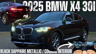 2025 BMW X4 xDrive30i Full Vehicle Review | Black Sapphire Metallic Exterior/Cognac Interior