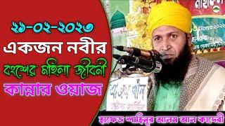 একজন নবীর বংশের মহিলার জীবন কাহিনী | Hafez Shahinur Alam Al Qaderi | কষ্টের ওয়াজ | new bangla waz