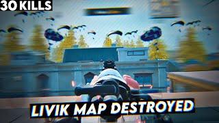 LIVIK MAP DESTROYED | 30 KILLS | Solo vs Squad | Full Gameplay | Raffay PUBG MOBILE