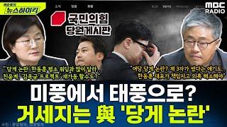 '미풍'에서 '태풍'으로 바뀌나?...거세지는 與 '당원 게시판' 논란 - 장윤선&장성철, [권순표의 뉴스하이킥], MBC 241121 방송