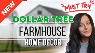 NEW 2025 DIY DOLLAR TREE FARMHOUSE DECOR (10 Minutes or Less)