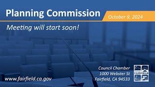 Fairfield Planning Commission - October 9, 2024