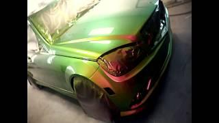 Autoflex Coatings Gloss Liquid Wrapped Mercedes-Benz in Alpha Pigments Tsunami Supercolorshift