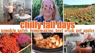 CHILLY FALL DAYS / PUMPKIN PATCH, HOMEMAKING MOTIVATION, BEST CROCK POT APPLES