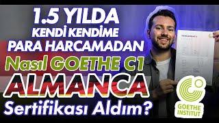 KURSA GİTMEDEN C1 SEVİYE ALMANCA | 1.5 Yılda Goethe C1 Sertifikası Almak | Kaynaklar-Kanal Önerileri