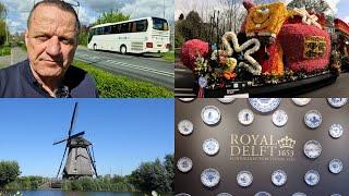 MET DE TOURINGCAR NAAR NEDERLANDSE HOOGTEPUNTEN  ! DE KEUKENHOF, KINDERDIJK EN DE PORCELEYNE FLES !